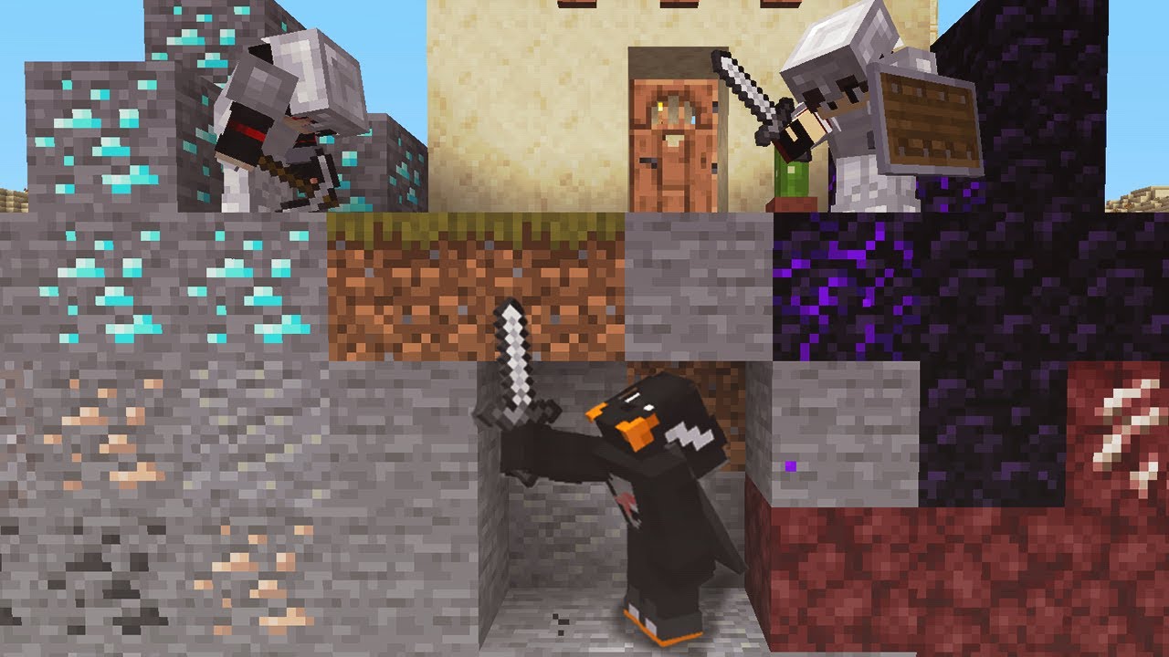 Minecraft Speedrunner VS 2 Hunters ( Tapi Gagal )