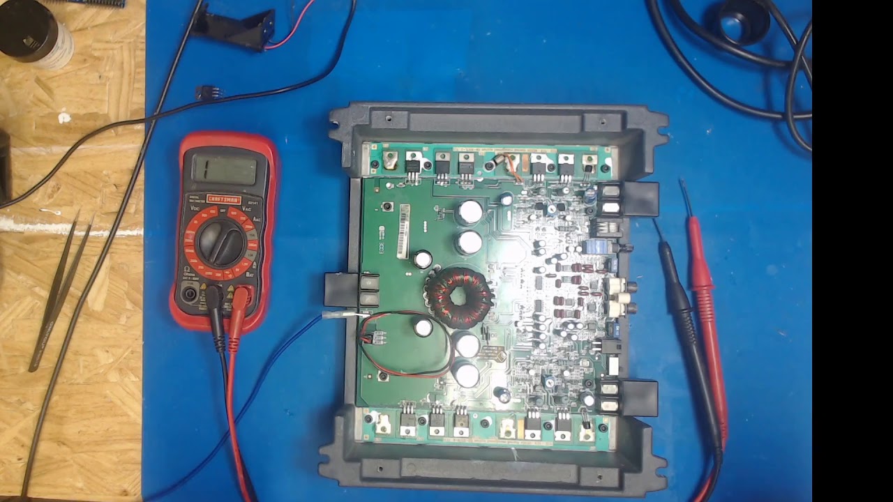 Amp Repair Livestream, working on a RockfordFosgate 301S