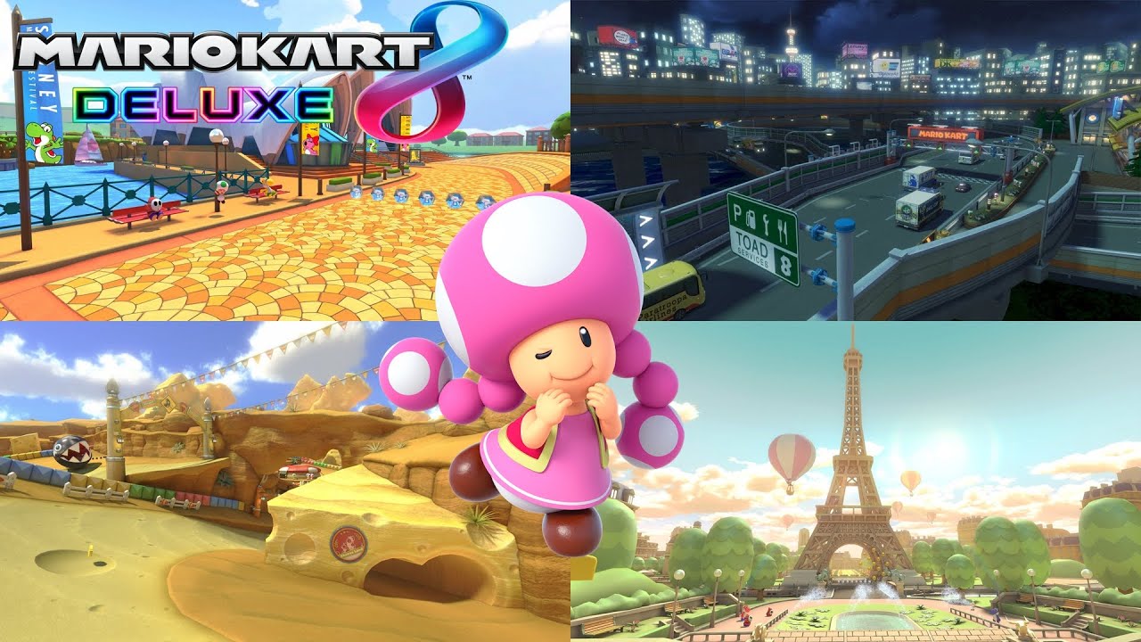 Mario Kart 8 Deluxe - 200cc VS Races (24 Races) - Toadette Gameplay