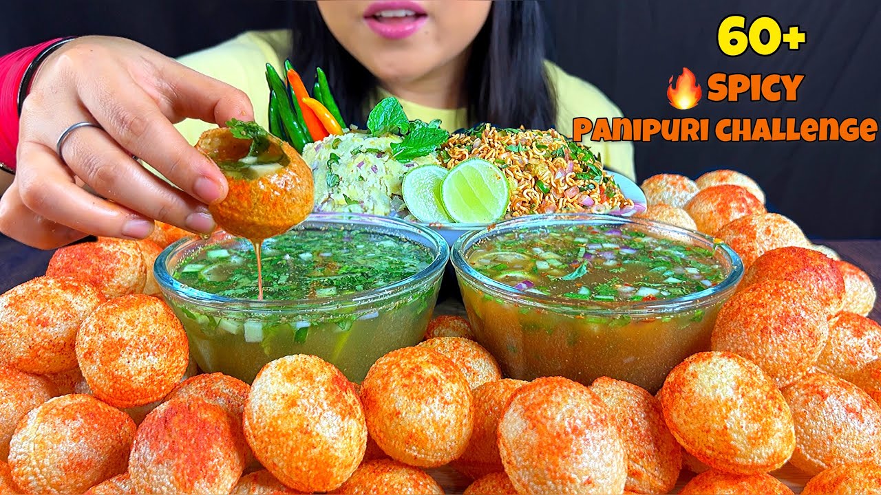 EATING 🔥SPICY PANIPURI CHALLENGE | GOLGAPPA CHALLENGE | STREET FOOD CHALLENGE | EATING CHALLENGE