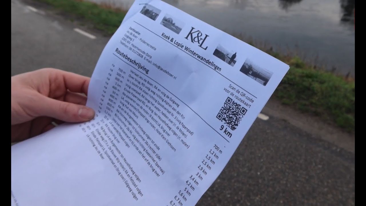 Koek & Lopie Winterwandelingen, door de polder in Hazerswoude Dorp.