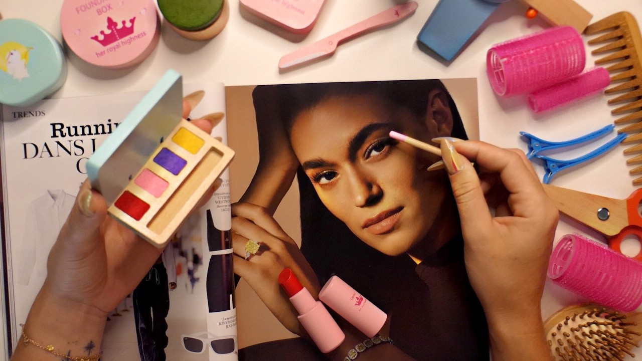 ASMR | Maquillage sur magazine HYPER relaxant 😴