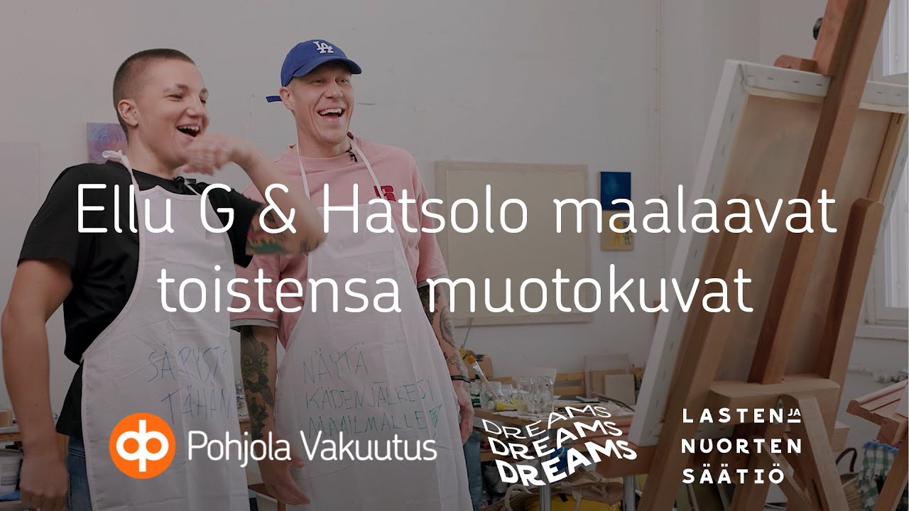 Haastoimme Ellu G:n ja Hatsolon maalaamaan muotokuvat toisistaan - mikä oli lopputulos?