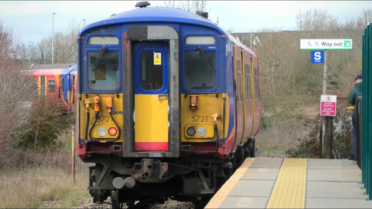 Goodbye SWR 455716 & 455721 - 37800 'Cassiopeia' Drags Class 455s For Scrap Pass Bedford St Johns