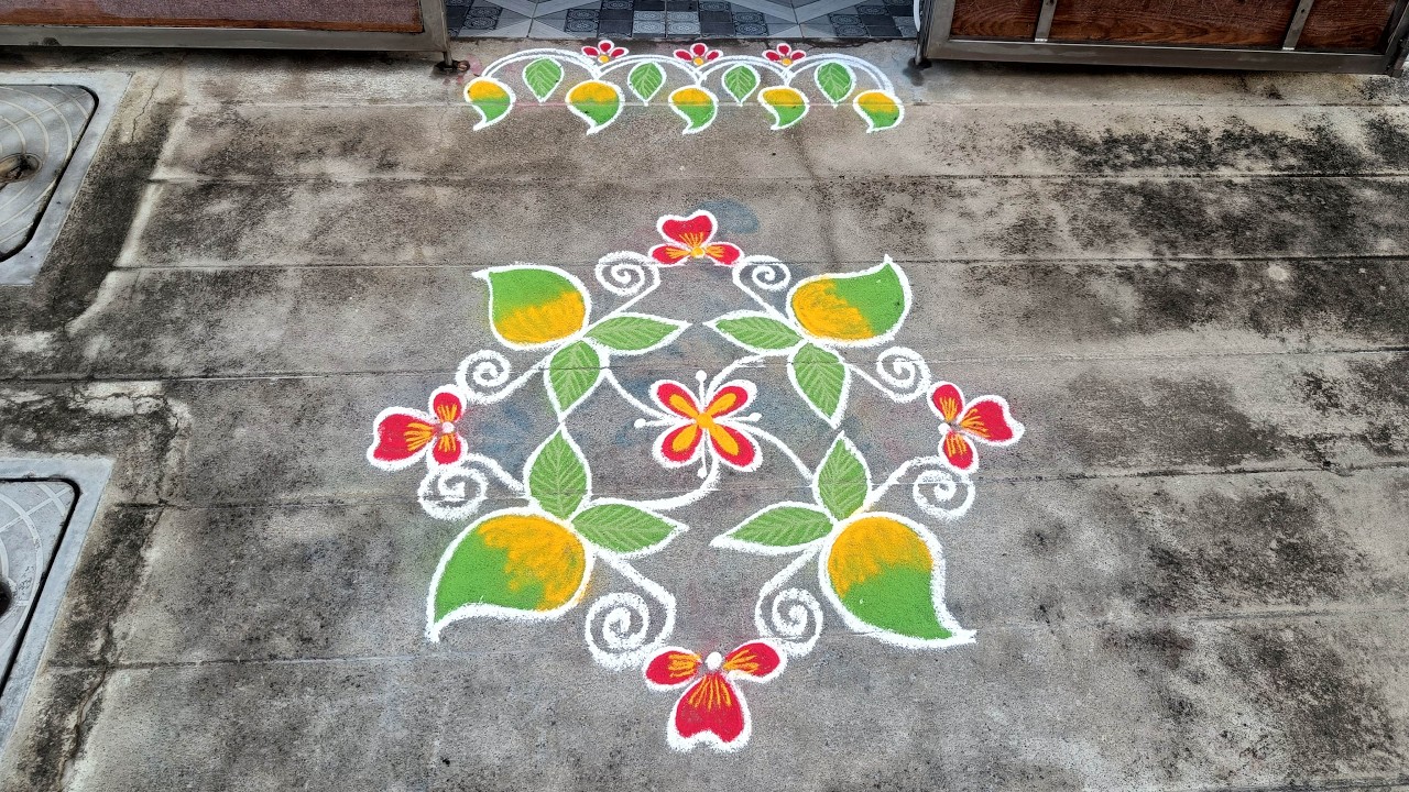 Panguni Madham Special Kolam | 6*6 Ugadi Special Kolam | Easy Flower Rangoli | S3-150