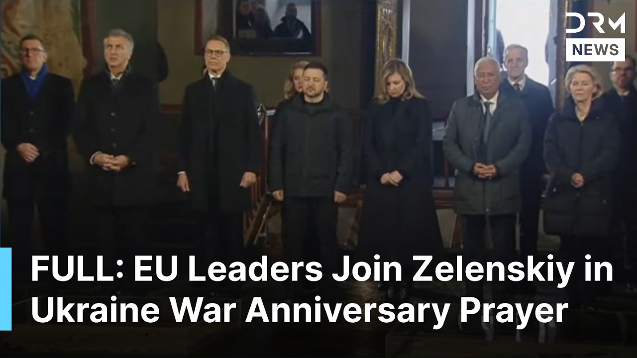 FULL PRAYERS: Zelenskiy Hosts War Anniversary Prayer with Ursula, Costa, & Other EU Leaders | AC1B