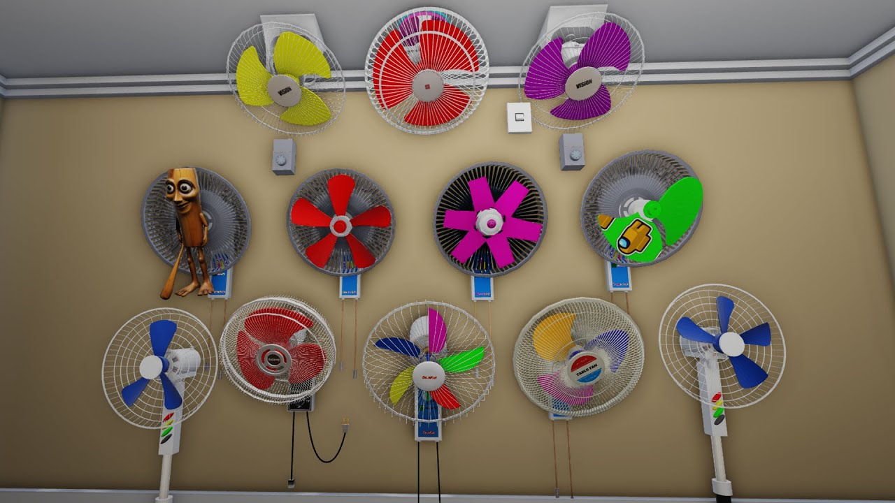 Rainbow Wall Fan Gets a BRAND New Propeller Design!