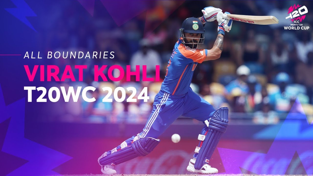 Every Virat Kohli boundary at T20WC 2024