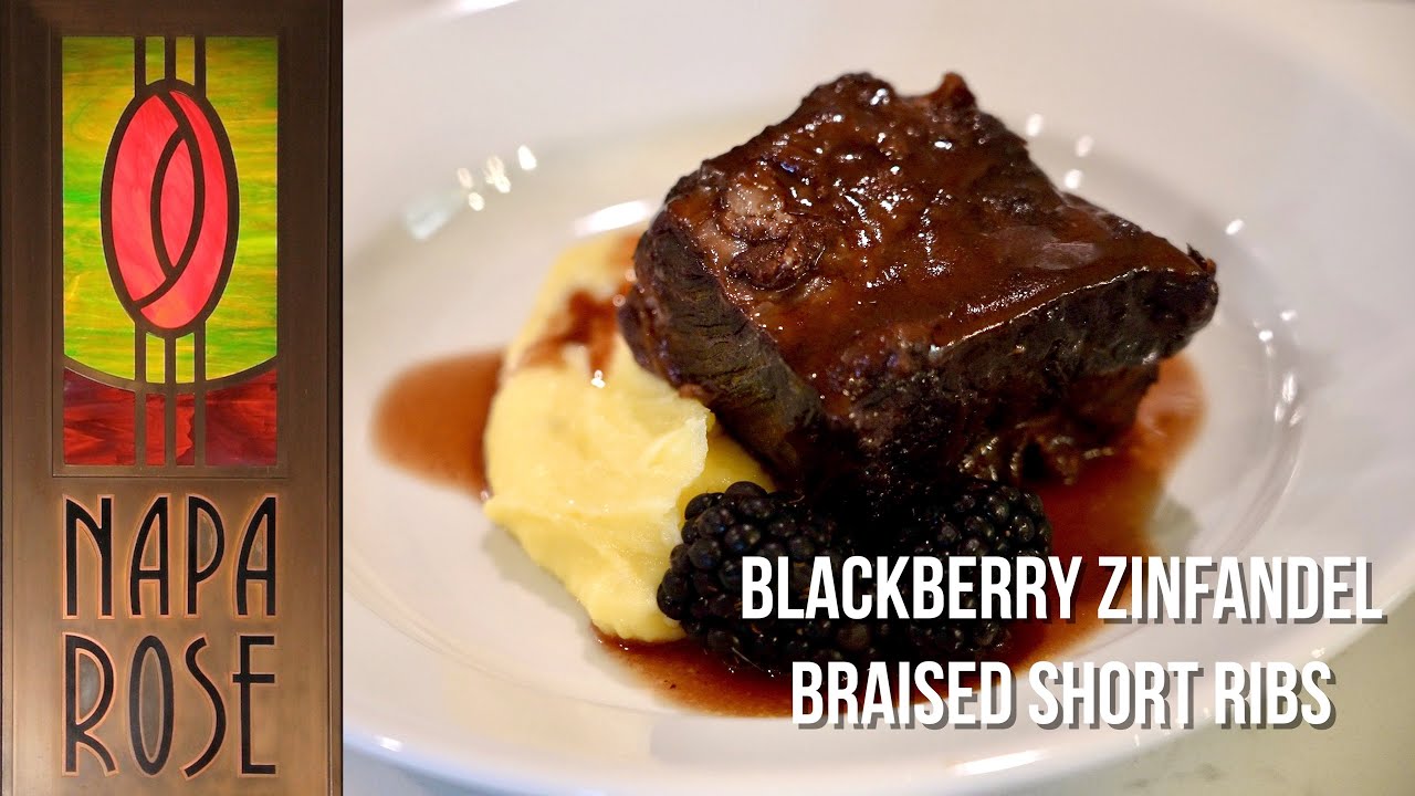 Blackberry Zinfandel Braised Short Ribs Recipe from Napa Rose | Disney's Grand Californian Hotel