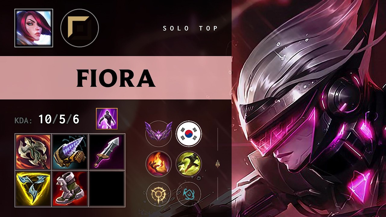 Fiora Top vs Olaf - KR Master Patch 26.11