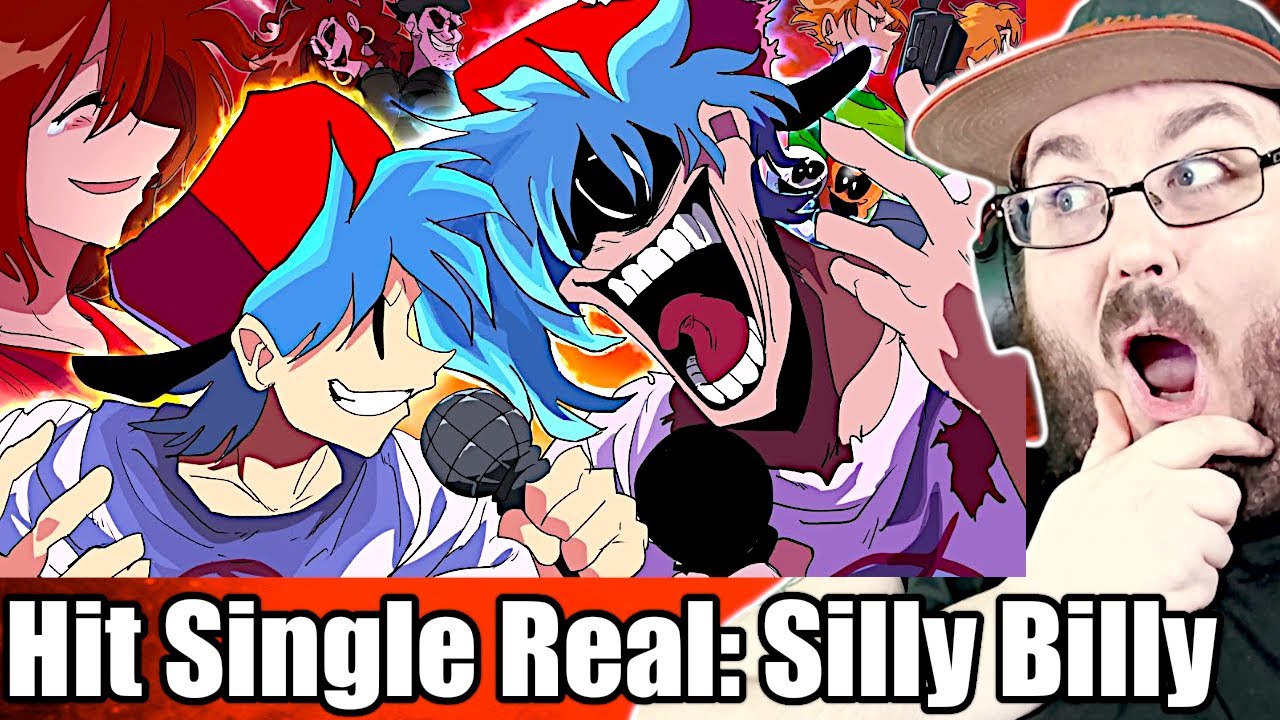 «Silly Billy» Friday Night Funkin Animation - bf vs Yourself и с текстом песни FNF MOD РЕАКЦИЯ!!!