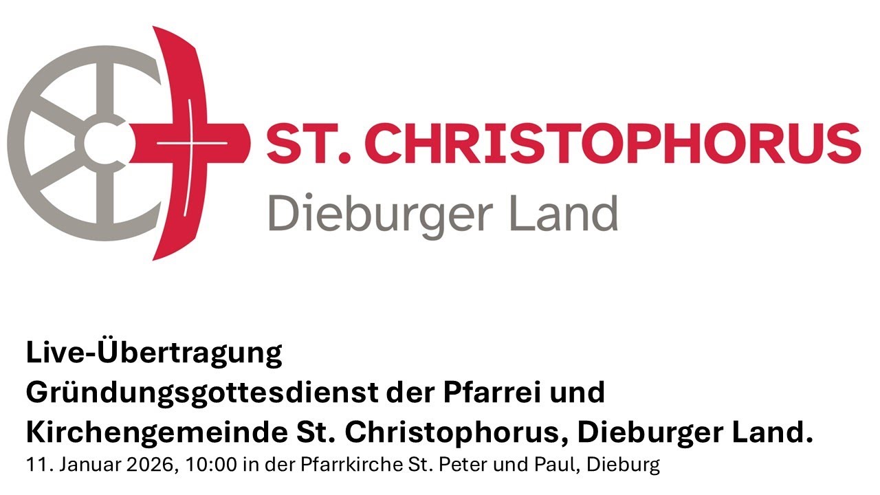 Gr&uuml;ndungsgottesdienst des Pastoralraumes Bachgau St. Christophorus.