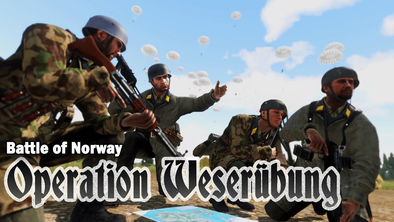 Fallshirmjager - Battle of Norway - Operation Weserübung - ARMA 3 WW2 MOD