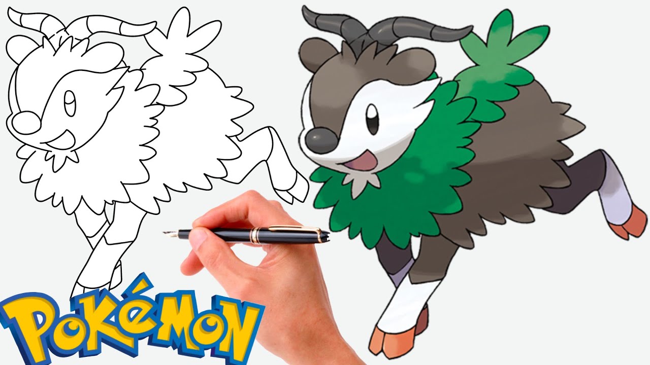 Cómo dibujar SKIDDO POKEMON 