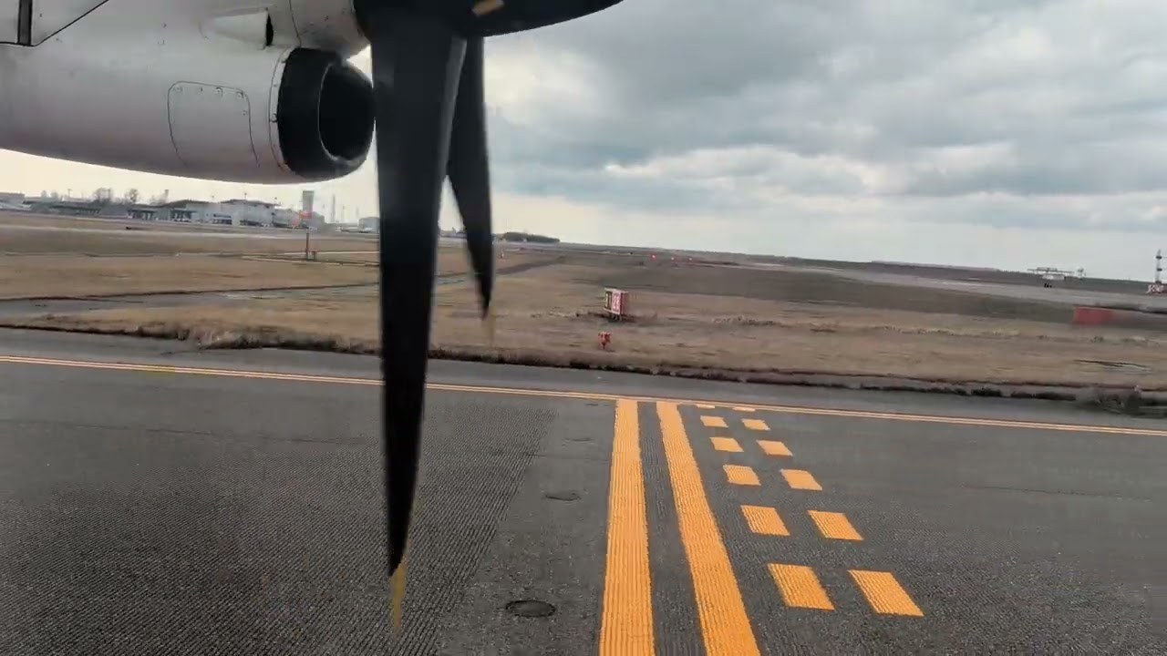 新潟空港離陸