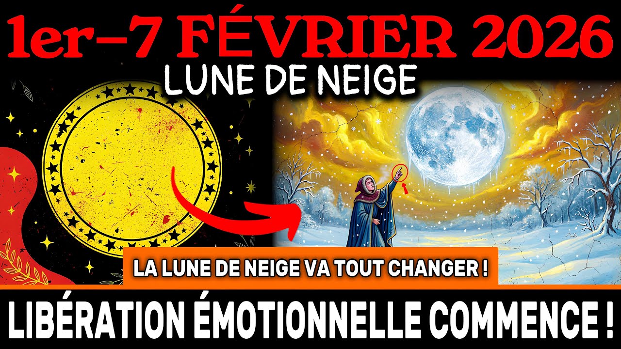 VOUS DEVEZ SAVOIR ÇA AVANT DEMAIN ! 1-7 fév – la LUNE DE NEIGE apporte une LIBÉRATION ÉMOTIONNELLE !