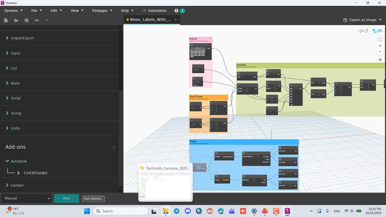 How to Move Labels Automatically in Civil 3D Using Dynamo