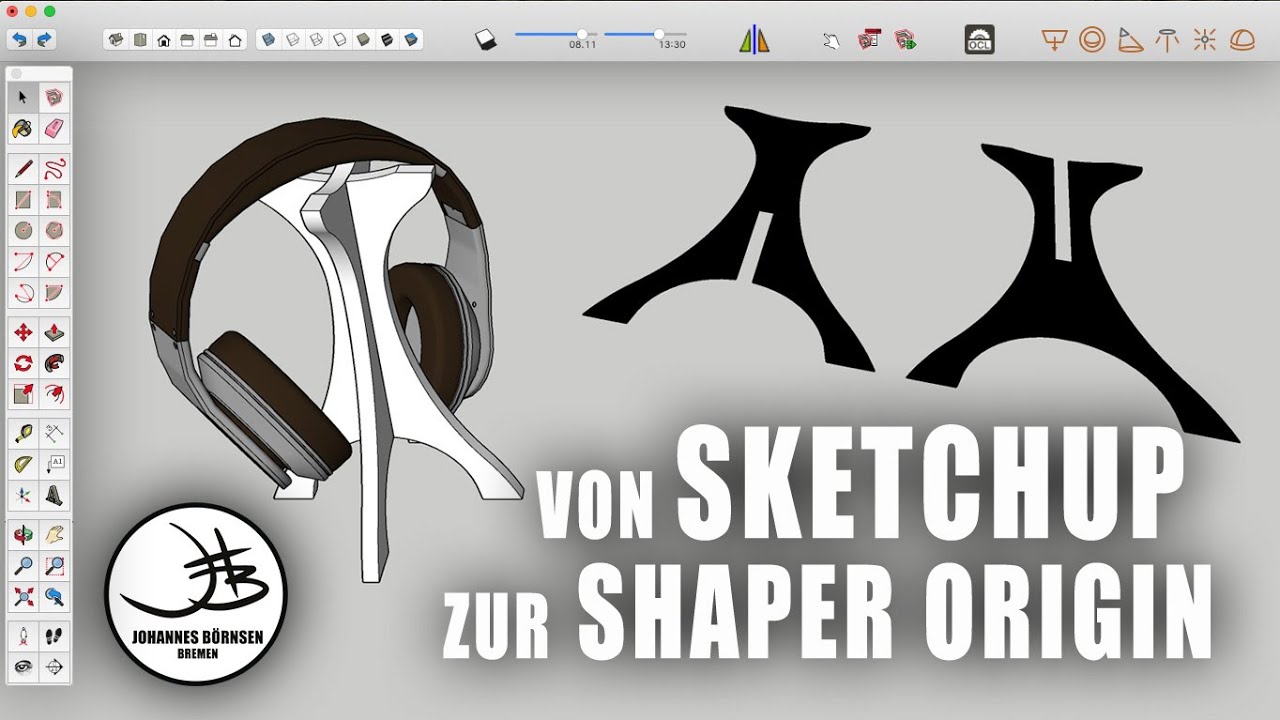 SKETCHUP-Modelle mit der SHAPER ORIGIN fräsen | FaceSVG-Tutorial