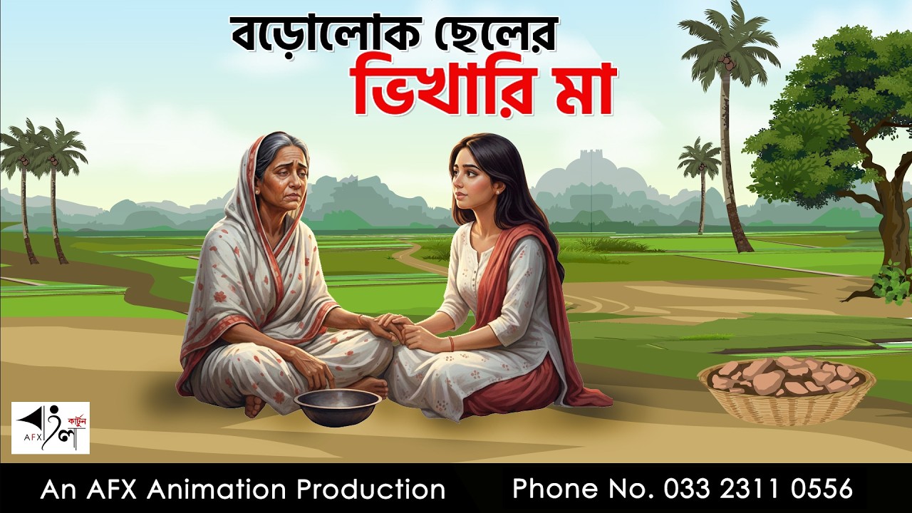 ছেলে বিদেশে আর মা ভিখারিণী  I Bangla Cartoon | বাংলা কার্টুন  | Thakumar Jhuli | AFX Animation