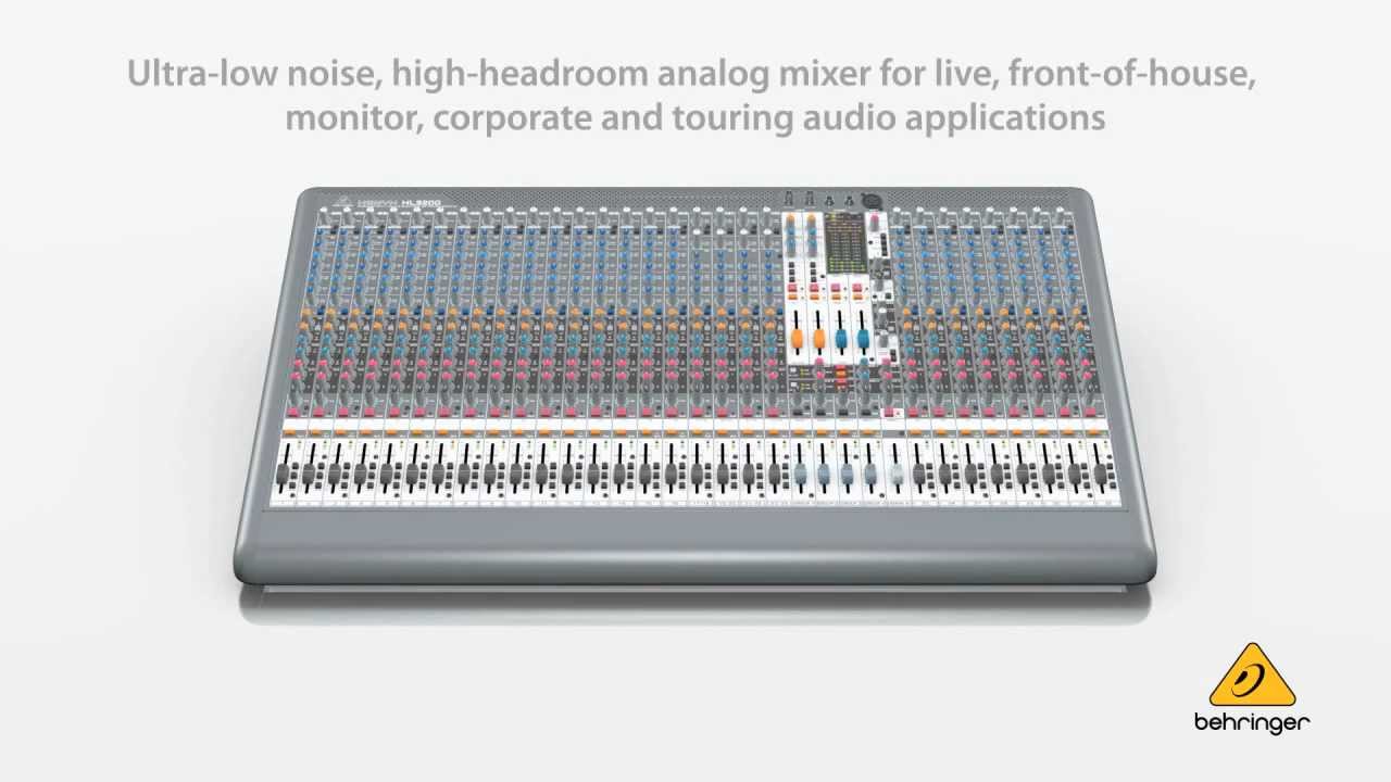 XENYX XL3200 Premium 32-Input 4-Bus Live Mixer with XENYX Mic Preamps and British EQs