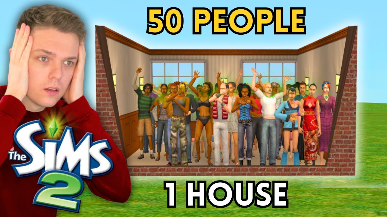 Я заставил 50 человек жить вместе в The Sims 2