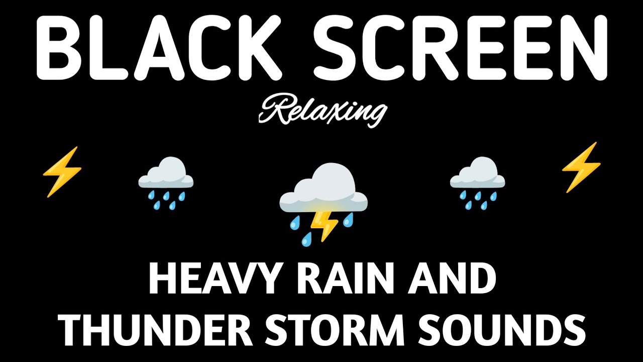 GENTLE RAIN Sounds for Sleeping BLACK SCREEN || Sleep and Meditation - Dark Screen Nature Sounds