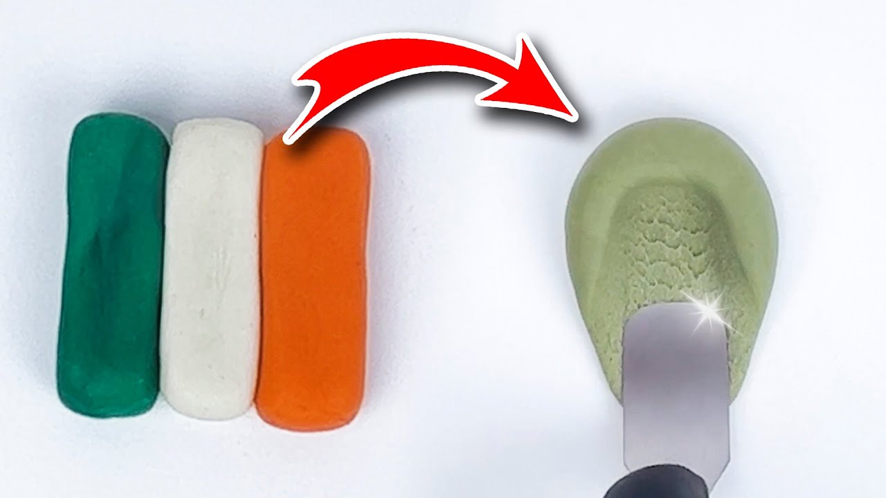 🎨 Mixing Flag Colors | Satisfying Clay Flags