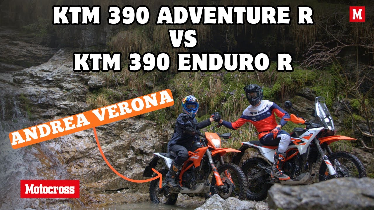 Una sfida SENZA PRECEDENTI! KTM 390 ADVENTURE R VS KTM 390 ENDURO R | con Andrea Verona!