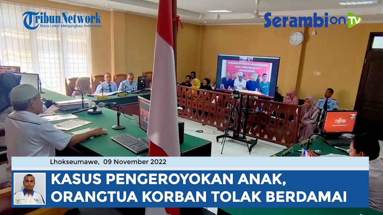 Sidang Kasus Pengeroyokan Anak oleh 12 Remaja di Lhokseumawe, Orangtua Korban Tolak Perdamaian