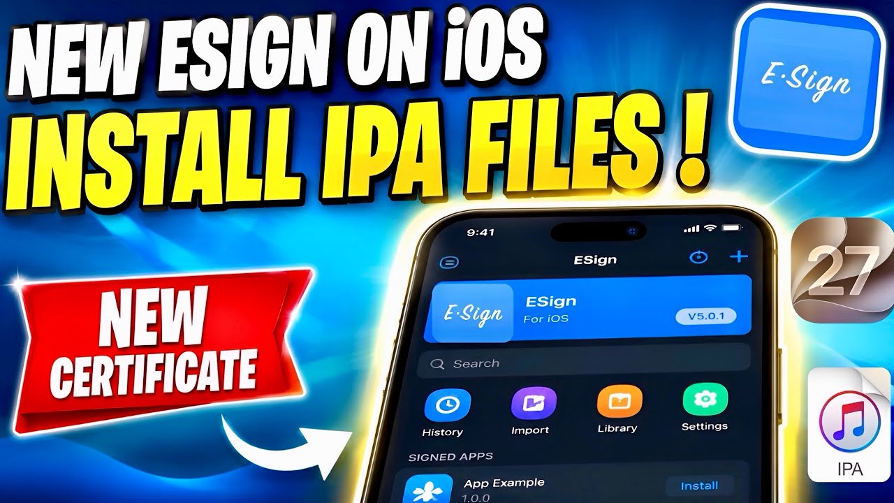 [НОВИНКА] Установка ESign на iOS | Установка IPA-файлов на iPhone и iPad без ПК и джейлбрейка (iO...