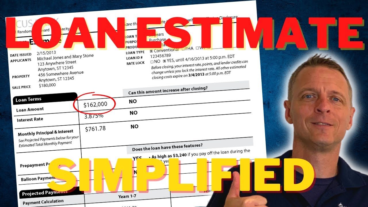 How To Get The Best Interest Rate On Your Home Purchase - Loan Estimate Summary
