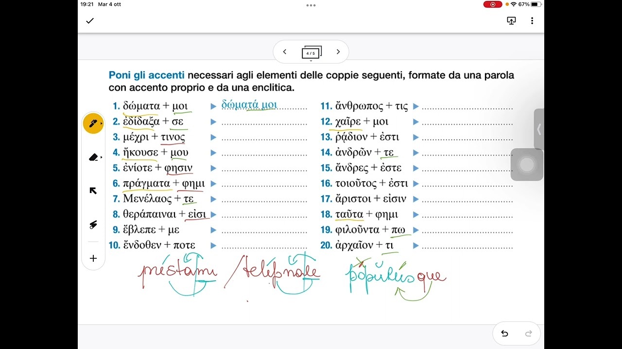 L’accento con le enclitiche