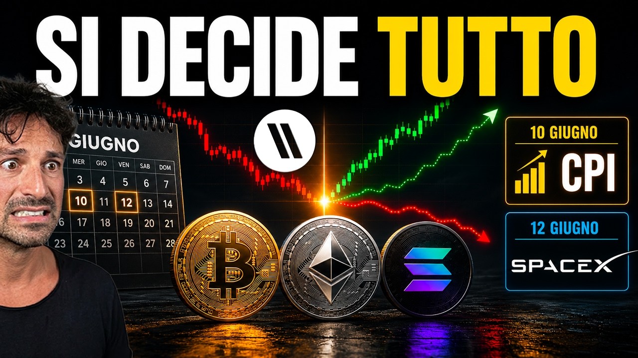 BITCOIN, CRYPTO: QUESTA SETTIMANA SI DECIDE TUTTO (ASCOLTA)