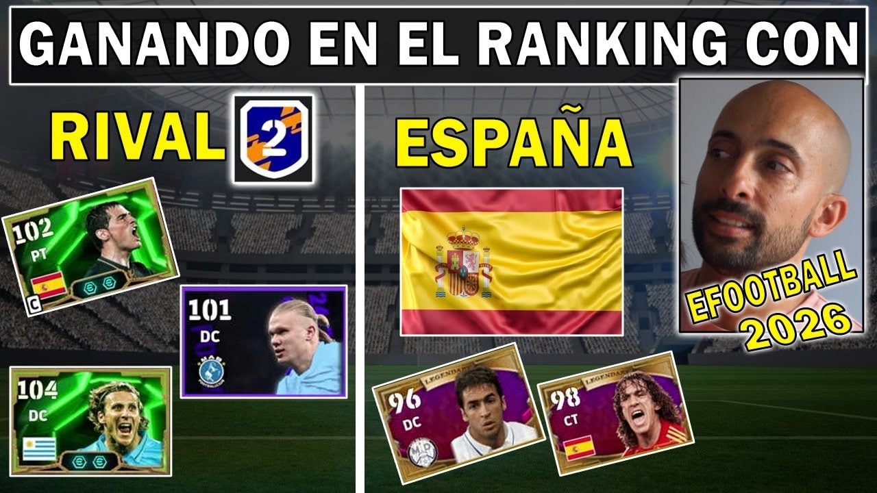 Ganando con solo Jugadores de España en Ranking eFootball 2026 | BillyJoker.