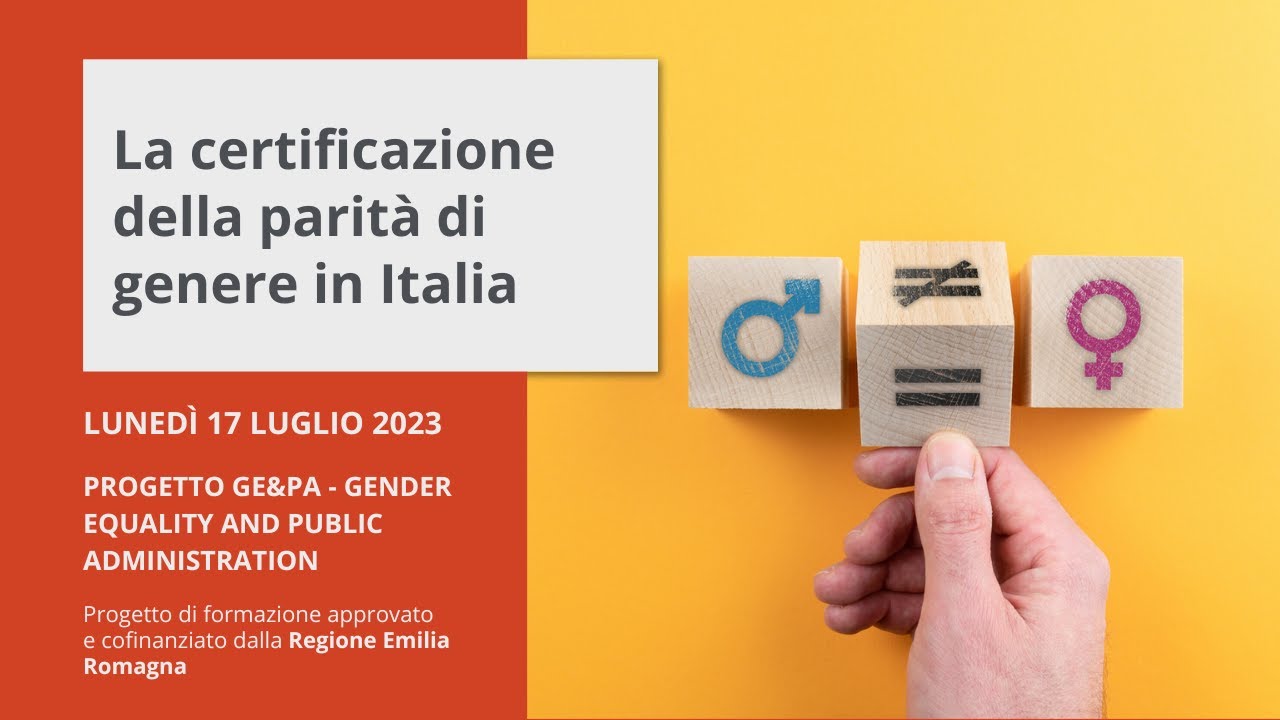 Seminario - La certificazione della parità di genere in Italia