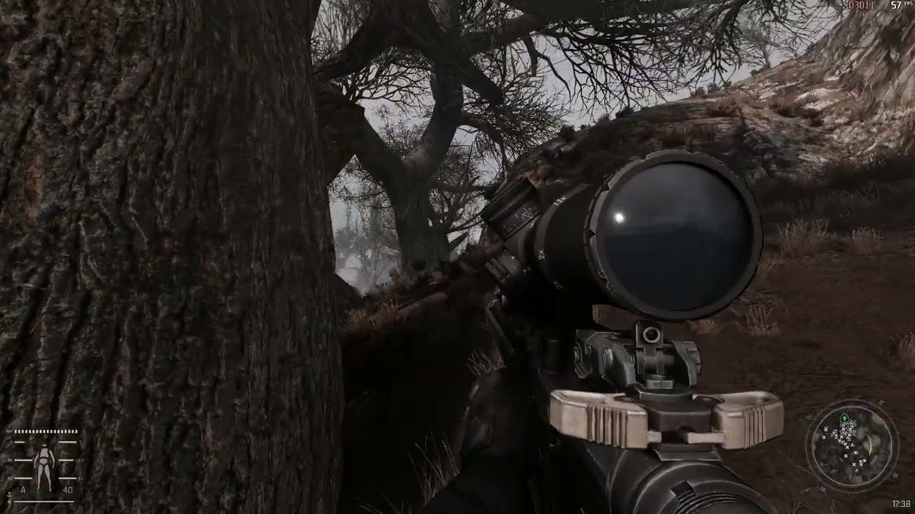 BRN-180 (7.62x39) and M4A1 Protector (5.56x45) against a Horde of Zombies, STALKER GAMMA 0.9.3.1