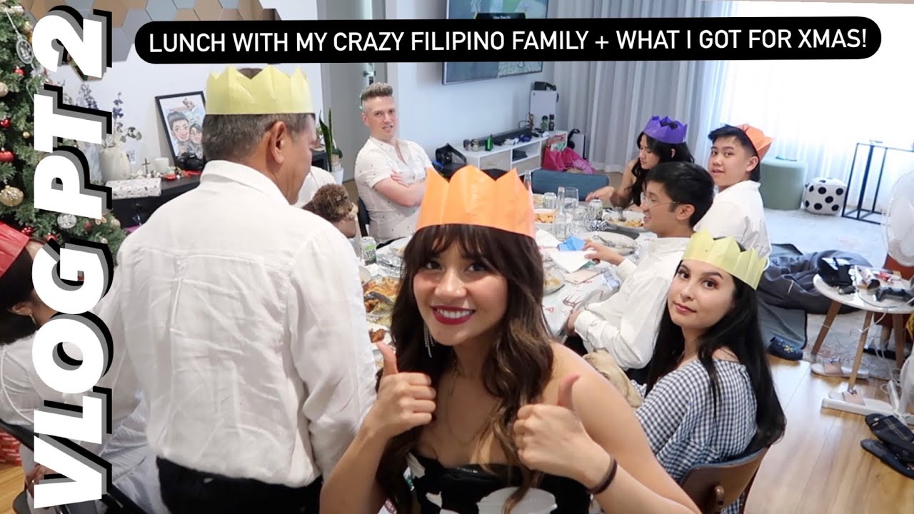 VLOG | Have lunch with me and my crazy Filipino family, what I got for Xmas