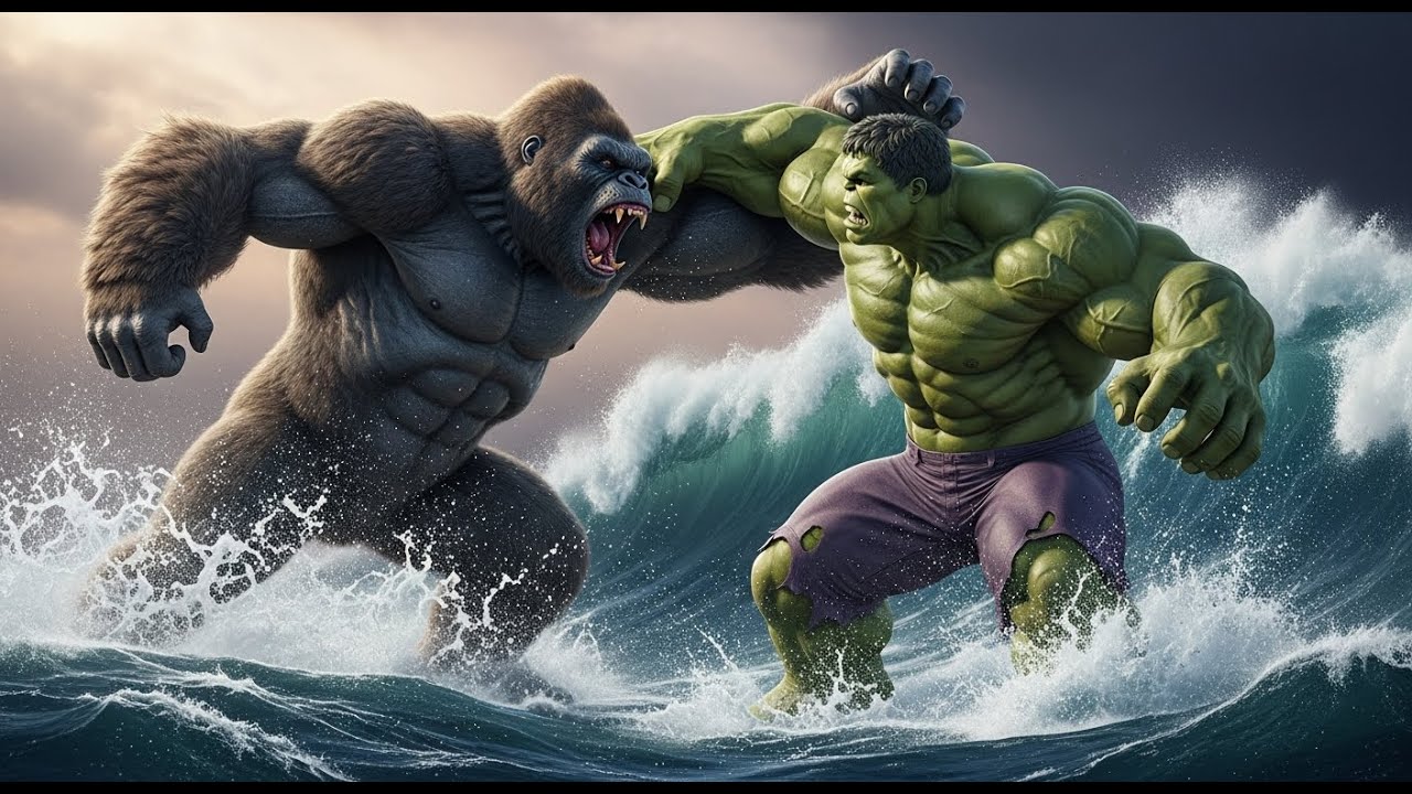 EPIC King Kong vs. Hulk: Monster Battle on the Sea! Who Wins?