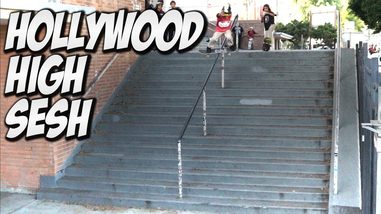 HOLLYWOOD HIGH 16 STAIR INSANE SESSION !!! - A DAY WITH NKA -