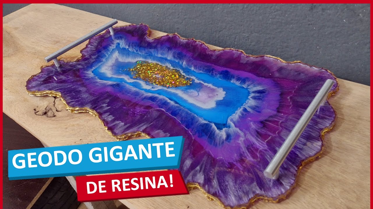 Bandeja Geodo com Resina Epoxi Redelease (TUTORIAL)