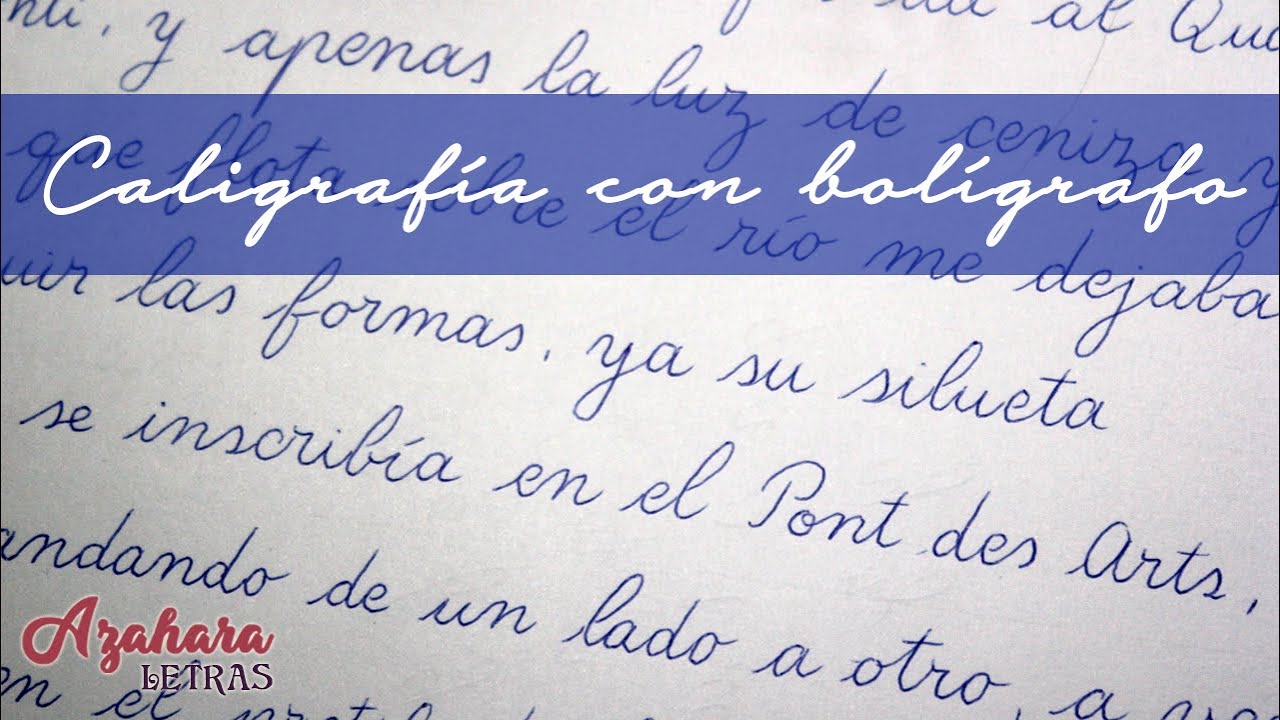 Caligrafía con Bolígrafo 🖊