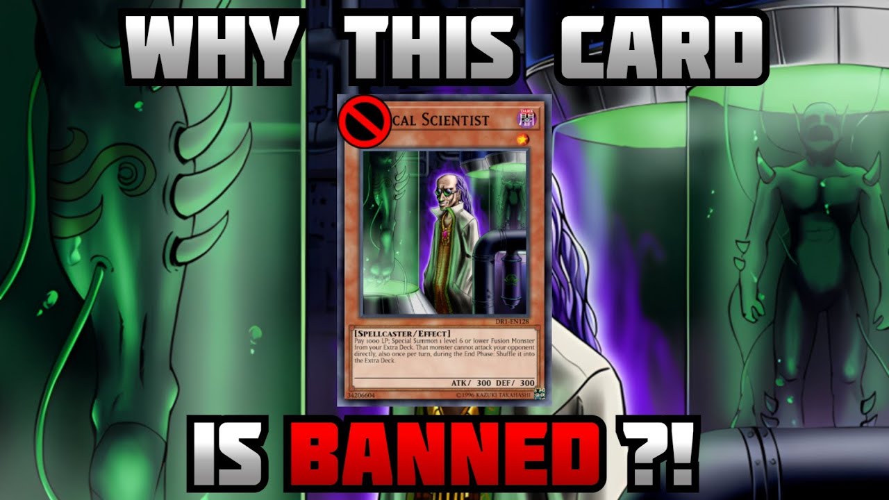 Why this card is banned and will never be unbanned ?! The Magical Scientist (yugioh)