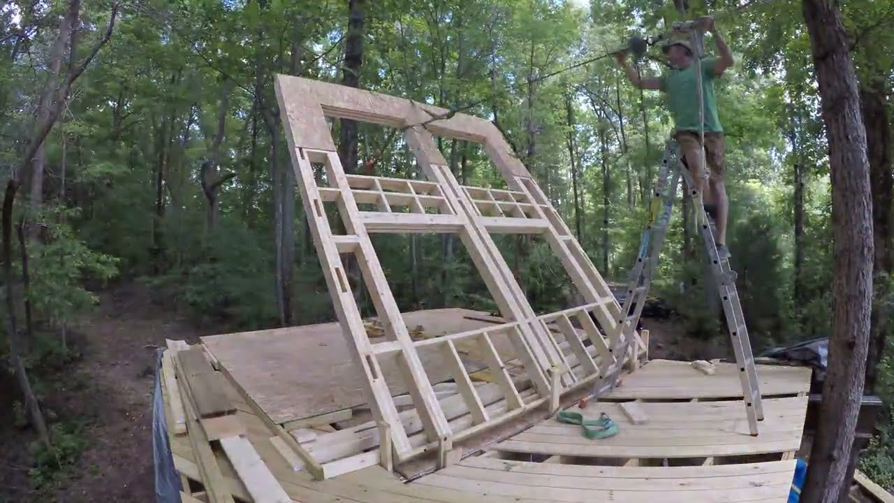 Part 17 - Raising the Treehouse Front Wall