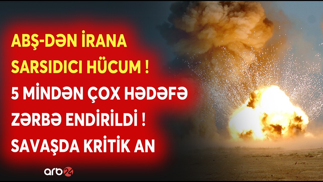 TƏCİLİ! ABŞ İranı BOMBARDMAN ETDİ: 5 MİNDƏN ÇOX HƏDƏFƏ ZƏRBƏ ENDİRİLDİ -Tramp kritik xəbəri açıqladı