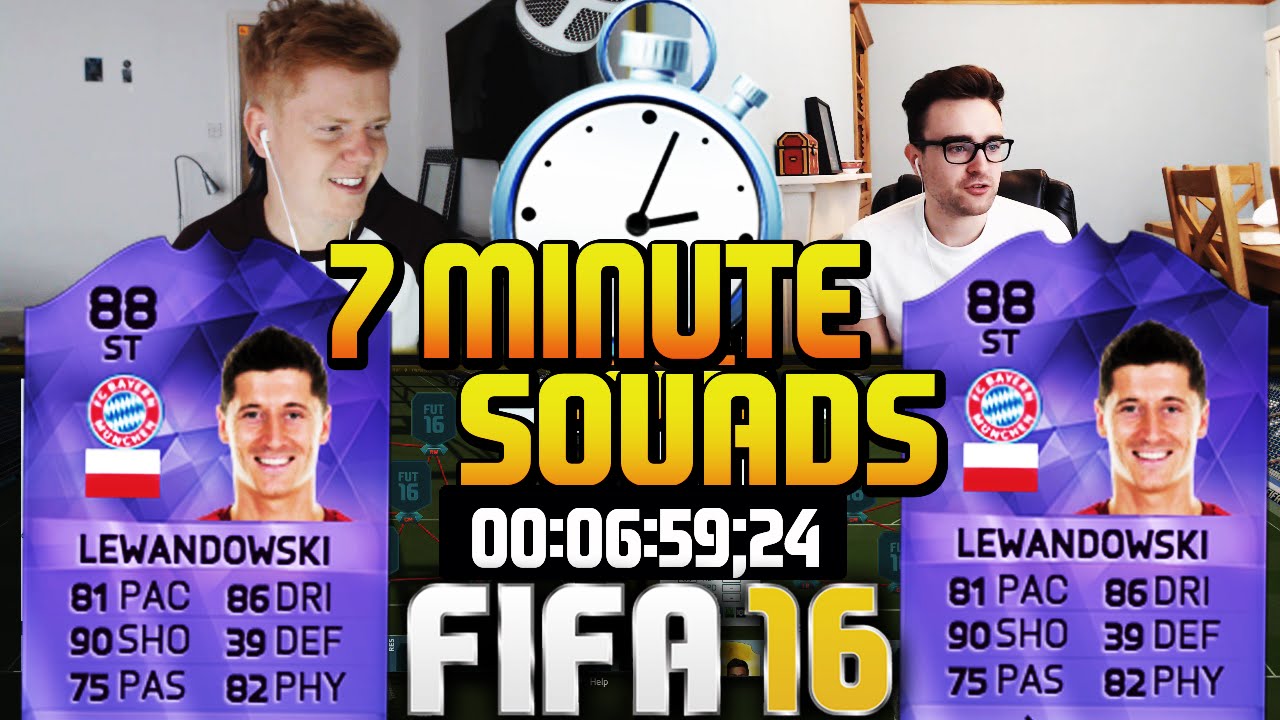 FIFA 16 7 MINUTE SQUAD BUILDER WITH HERO LEWANDOWSKI!! INSANE PURPLE CARD!!