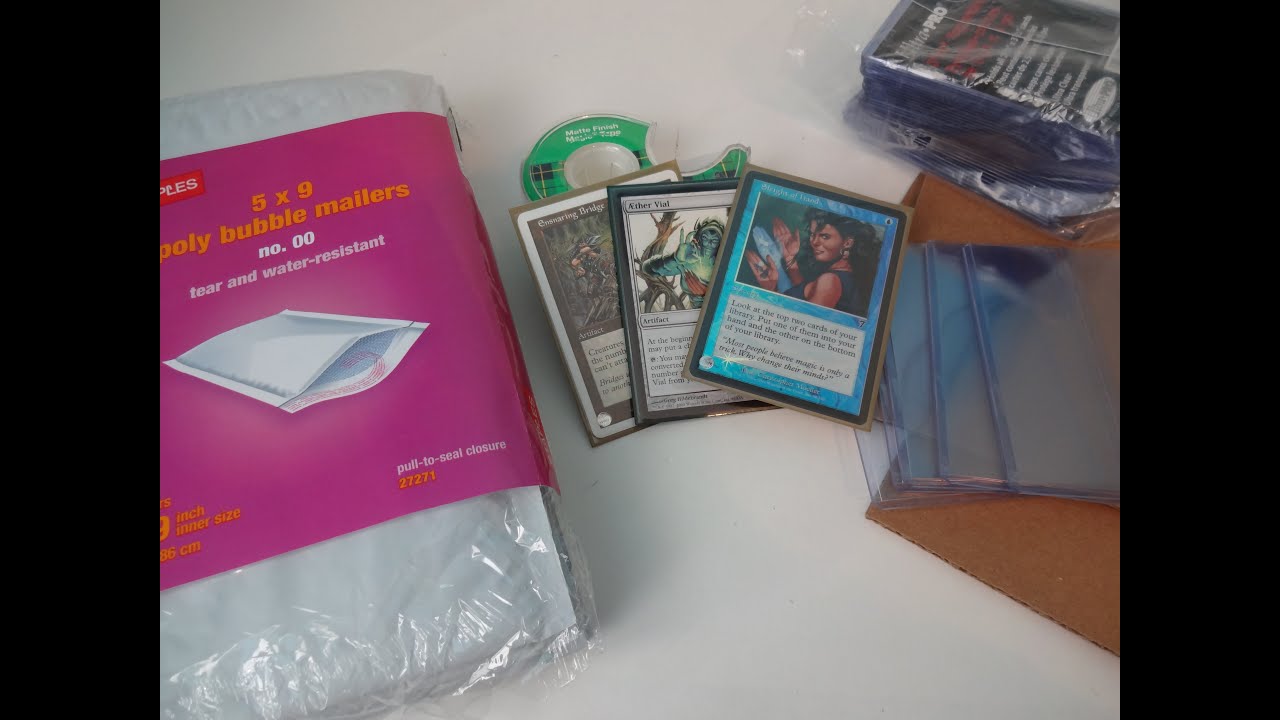 How to ship singles / single cards safely (or really any tcg / colectable cards) - MTG
