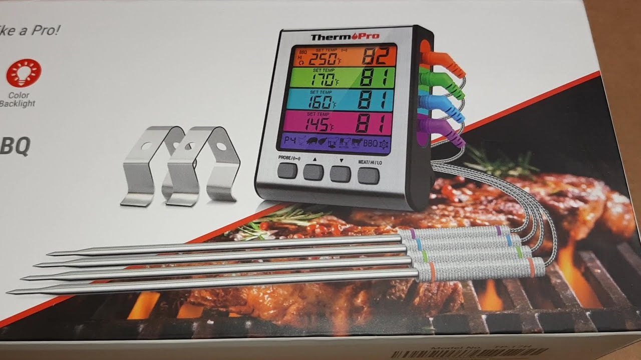 Unboxing ThermoPro TP17H Digital Meat & BBQ Thermometer with 4 Temperature Probes