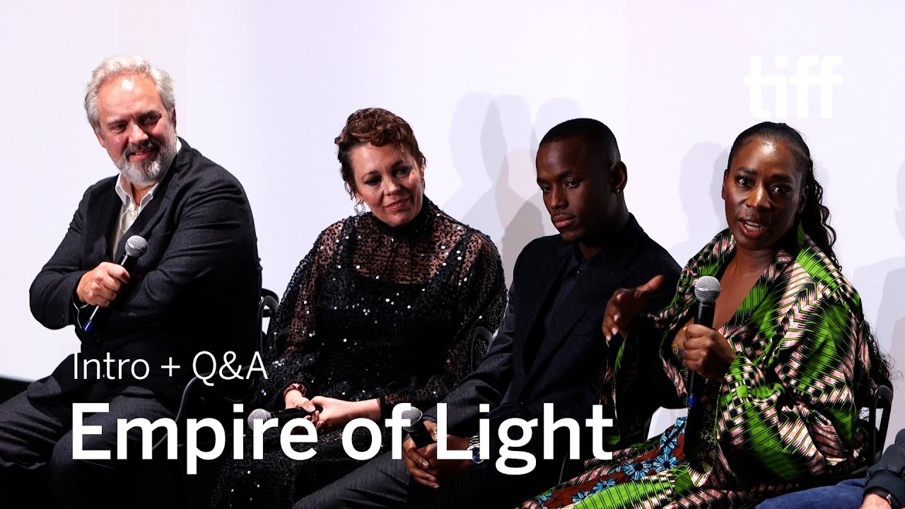EMPIRE OF LIGHT Q&A with Olivia Colman, Sam Mendes, Roger Deakins | TIFF 2022