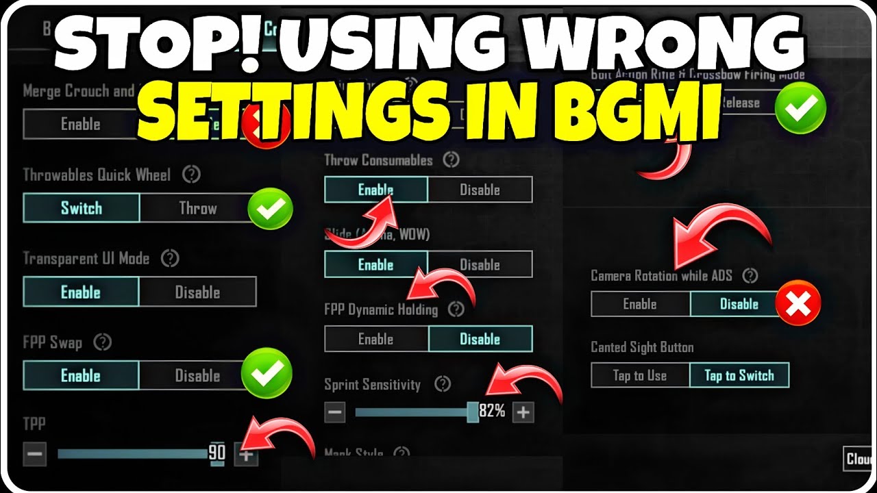 All Basic and Advance Control Settings in BGMI/PUBG.#bgmi #pubg