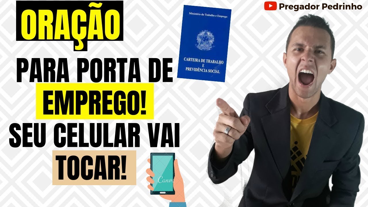Oração para porta de emprego - DEUS VAI ABRIR A PORTA! - 2022 / Pregador Pedrinho